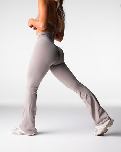 Women Taupe Iconic Seamless Flare Leggings | NVGTN