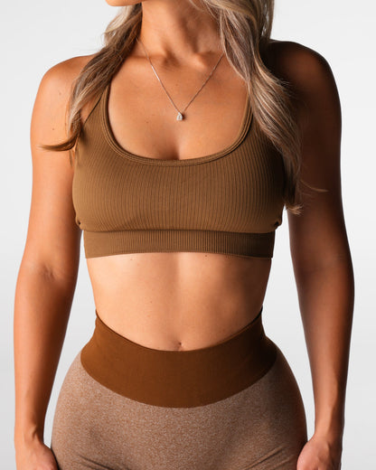 Women Mocha Wander Seamless Bra | NVGTN