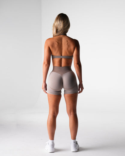Women Taupe Comeback Seamless Halter Bra | NVGTN