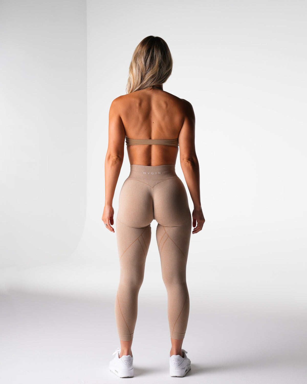 Women Beige Comeback Seamless Halter Bra | NVGTN