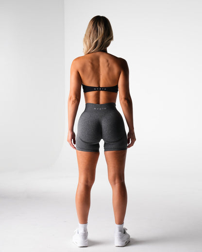Women Black Stunner Seamless Halter Bra | NVGTN