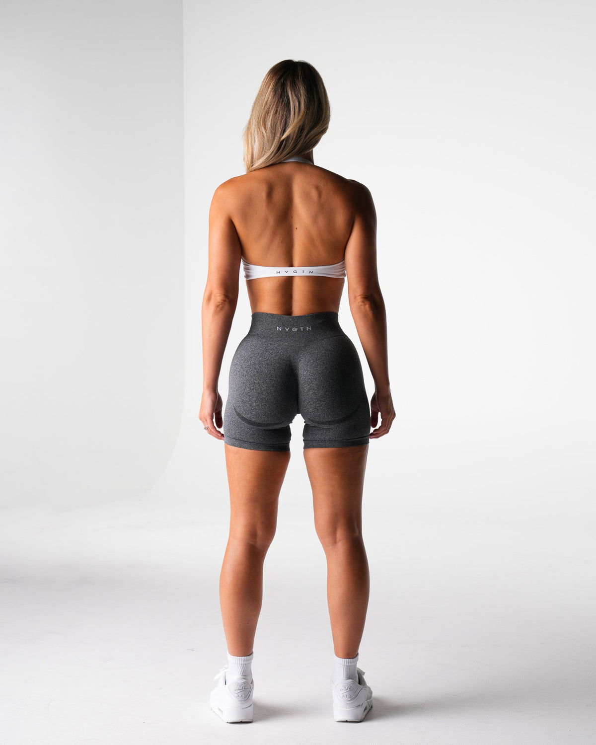 Women White Stunner Seamless Halter Bra | NVGTN