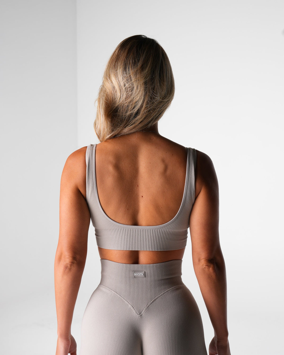 Women Driftwood Harmony Ribbed Seamless Bra | NVGTN