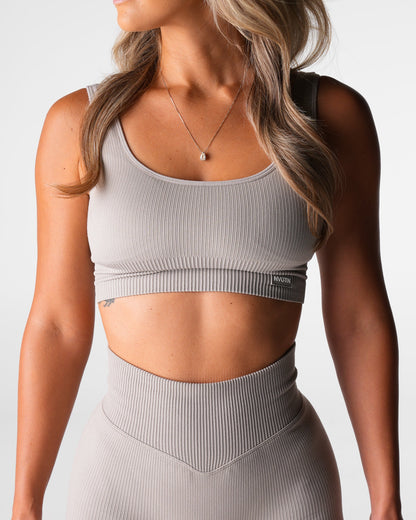 Women Driftwood Harmony Ribbed Seamless Bra | NVGTN