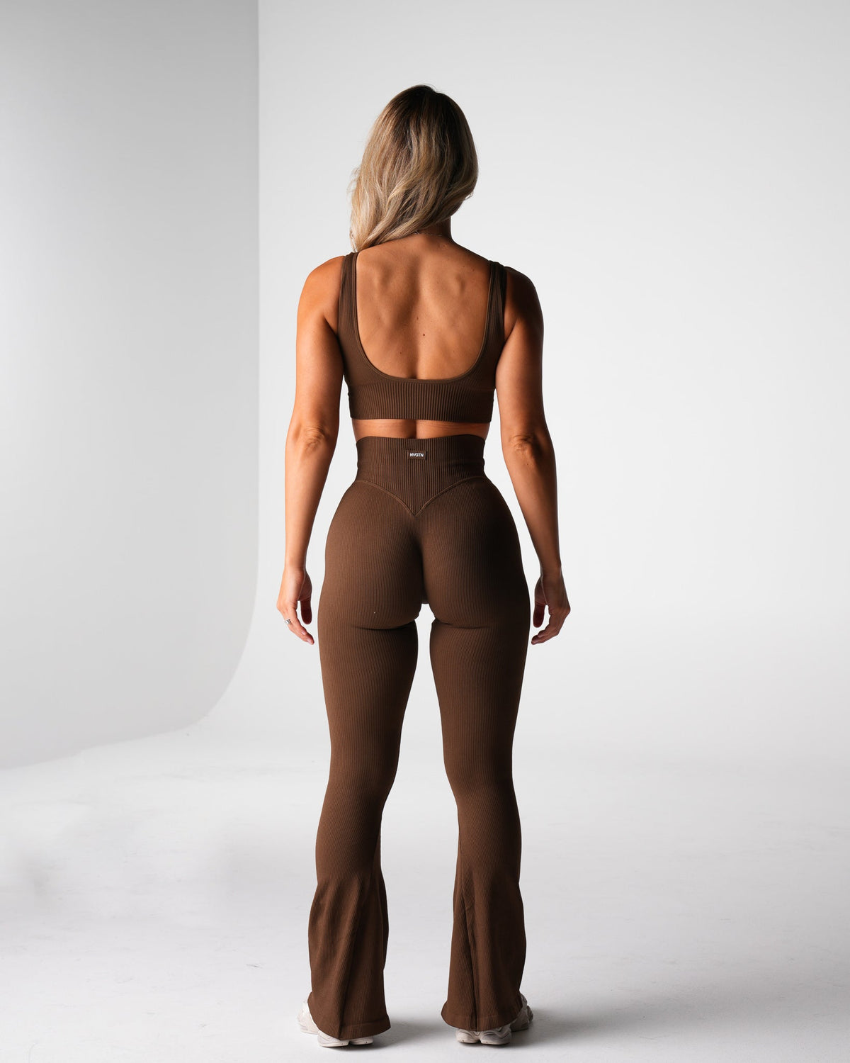 Women Hazelnut Harmony Ribbed Seamless Bra | NVGTN