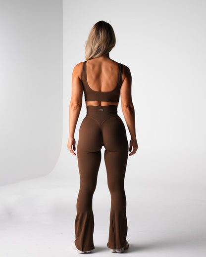 Women Hazelnut Harmony Ribbed Seamless Bra | NVGTN