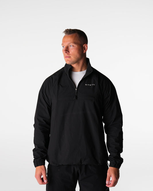 Men Black Motion Windbreaker | NVGTN