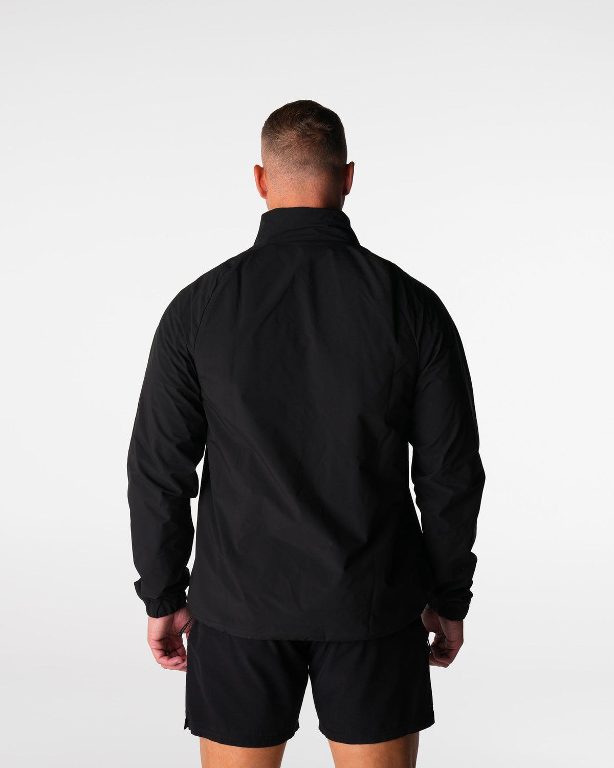 Men Black Motion Windbreaker | NVGTN
