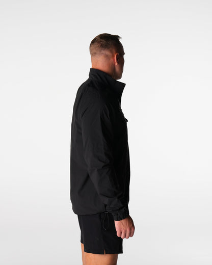 Men Black Motion Windbreaker | NVGTN