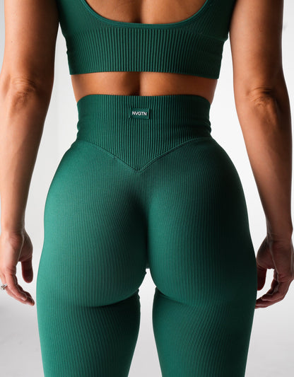 Women Balsam Harmony Ribbed Seamless Flare Leggings | NVGTN