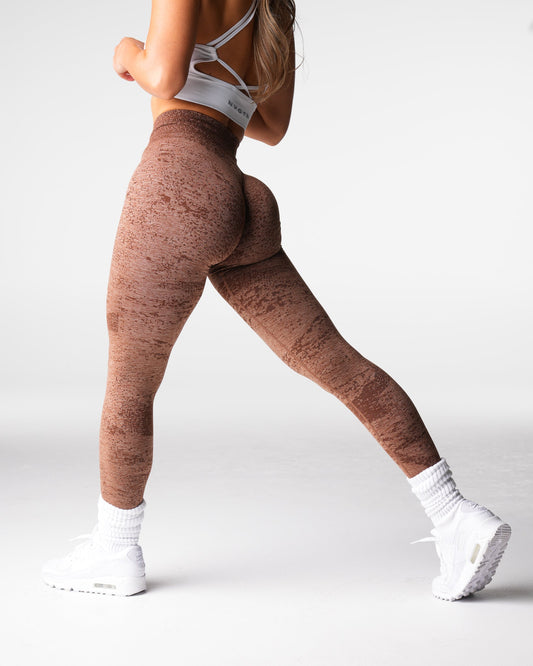 Women Gingerbread Digital Seamless Leggings | NVGTN
