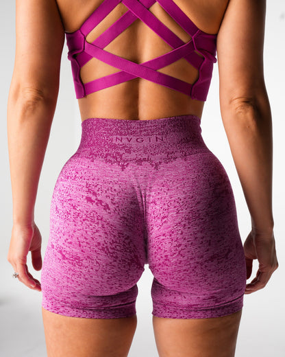 Women Sugarplum Digital Seamless Shorts | NVGTN