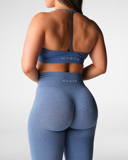 Women Slate Blue Lift Seamless Leggings | NVGTN