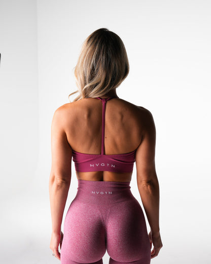 Women Maroon Wander Seamless Bra | NVGTN